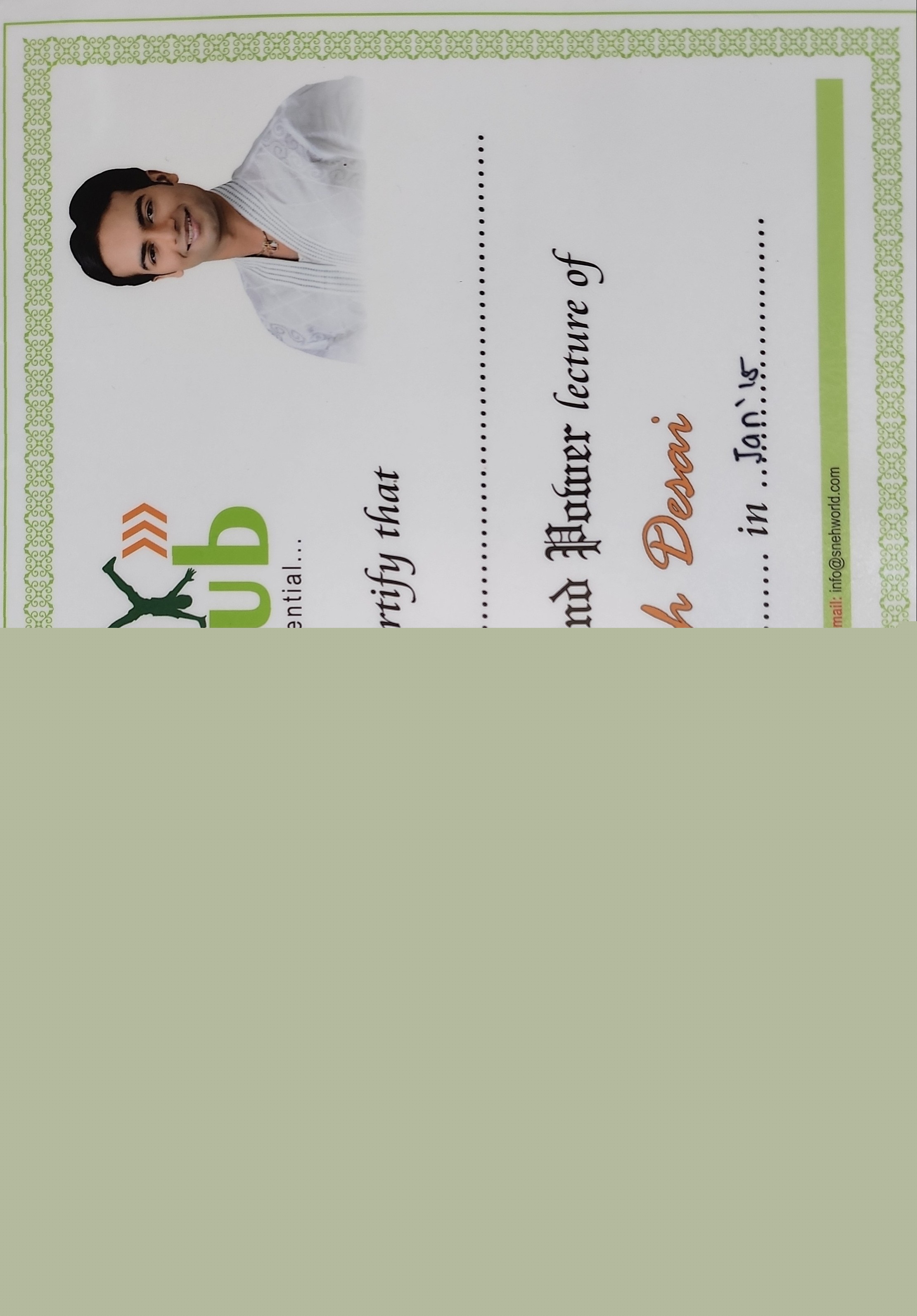 Mind Power Workshop - FAN CLUB Training by Sneh Desai