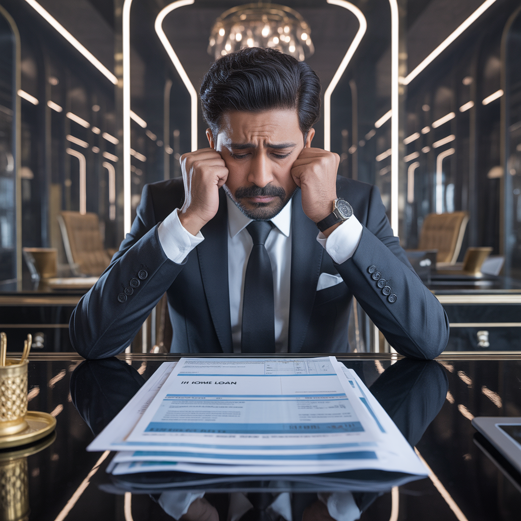 Person stressed about 20-year home loan EMI burden and mounting debt